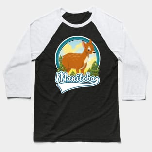 Manitoba Canada travel logo Baseball T-Shirt